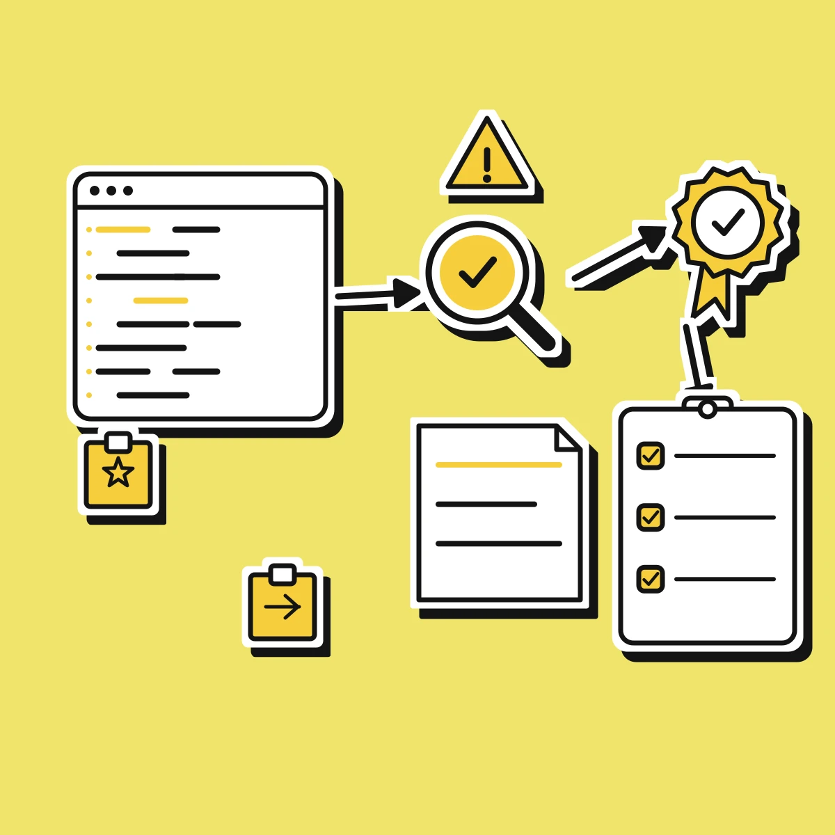 Illustration of open-source license and provenance checks applied to AI-generated code